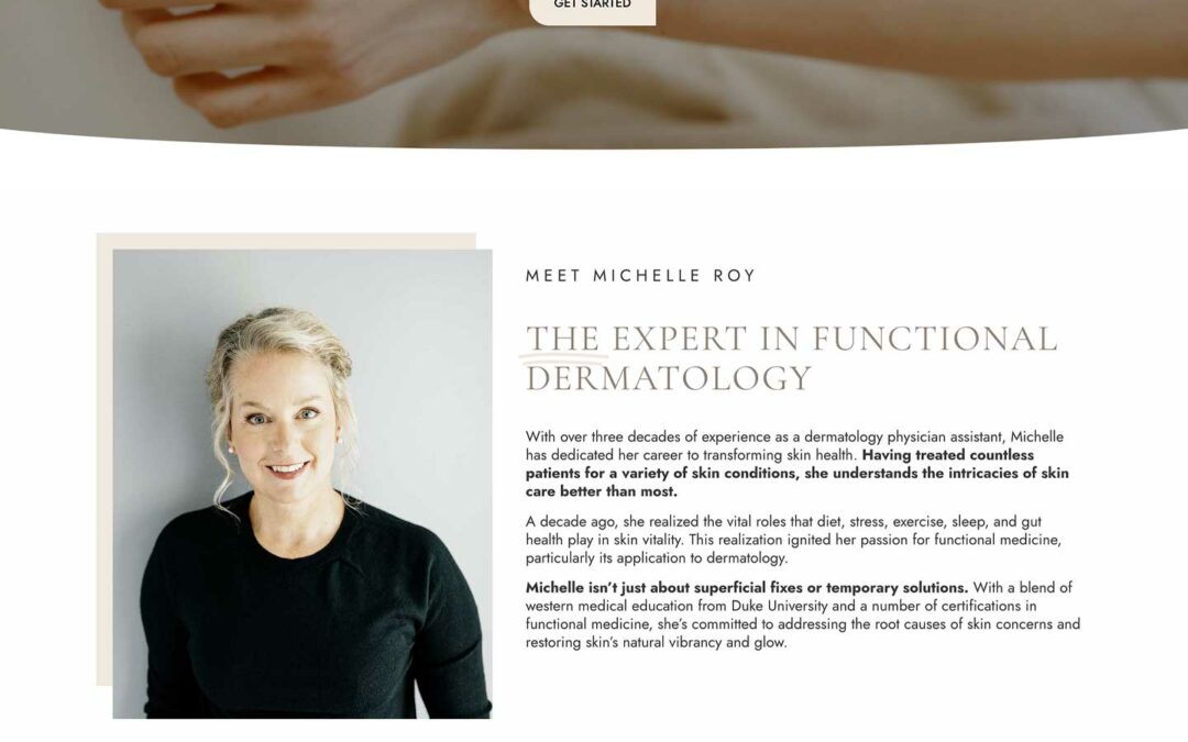 Functional Dermatology Website Design