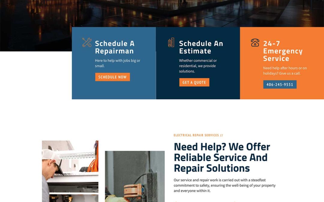 Electrical Contractor Web Design